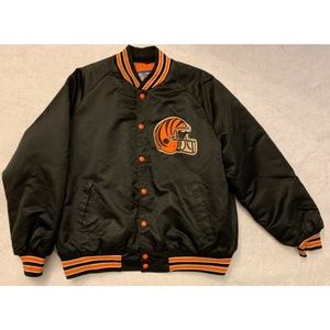 Vintage Cincinnati Bengals Men Jacket Sz XL Black